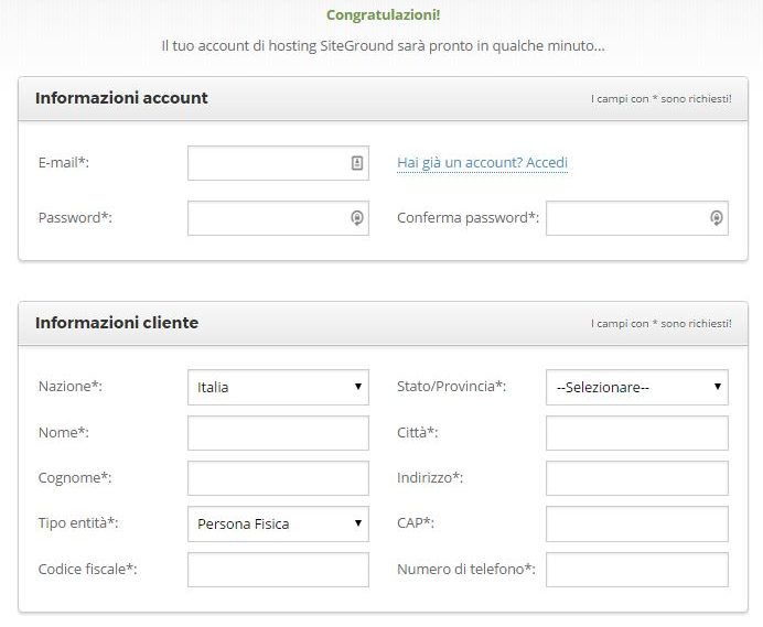 Installare wordpress su siteground 3