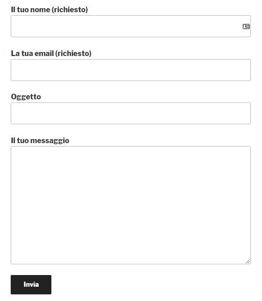 modulo di contatto finito