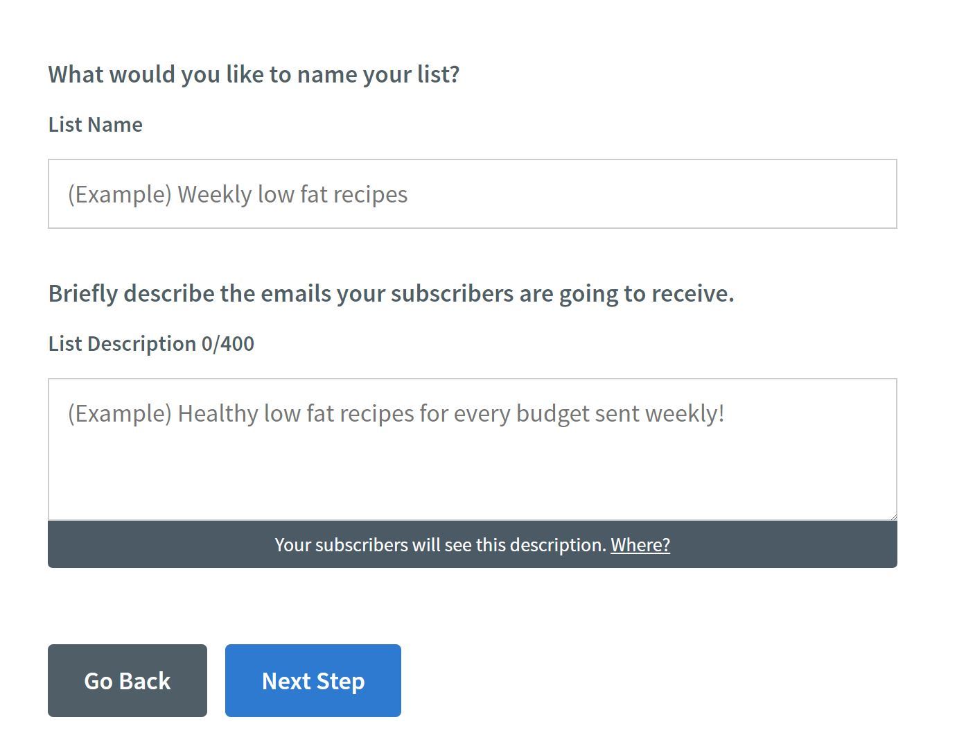 Aweber - new list integrare Aweber con WordPress