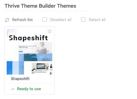 Thrive Theme Builder