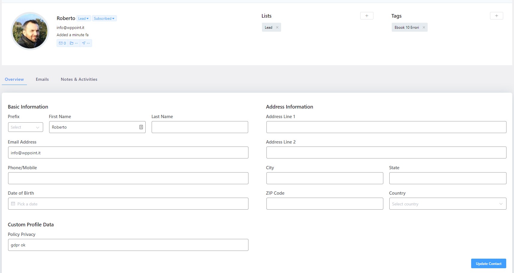 fluentCRM,mail marketing