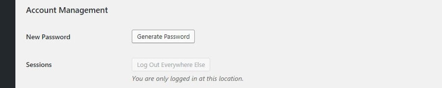 recupero password