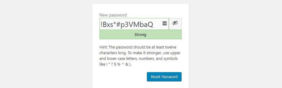 recupero password